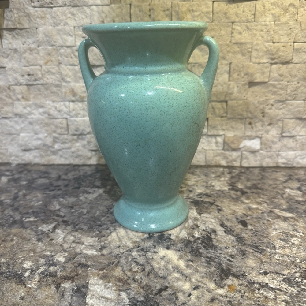 Pfaltzgraff York USA Two-Handled Vase - Design 309 RARE Celadon‎ Green